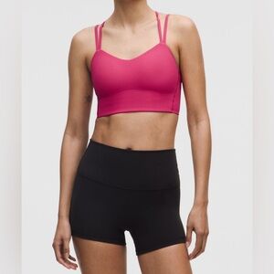 Lululemon like a cloud ribbed longline bra, light support b/c cup